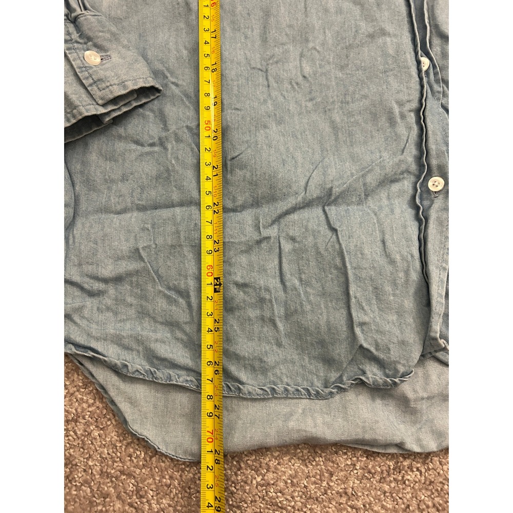 Westbound Button Down Shirt Womens XL Light Blue Excellent Cotton Lyocell Blend - Picture 7 of 9